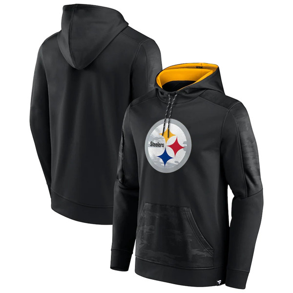 Men's Pittsburgh Steelers Black On The Ball Pullover Hoodie,We sell and wholesale Men's Pittsburgh Steelers Black On The Ball Pullover Hoodie on line form chian!
